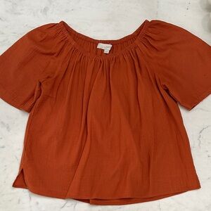 LOFT Women's Rust Blouse